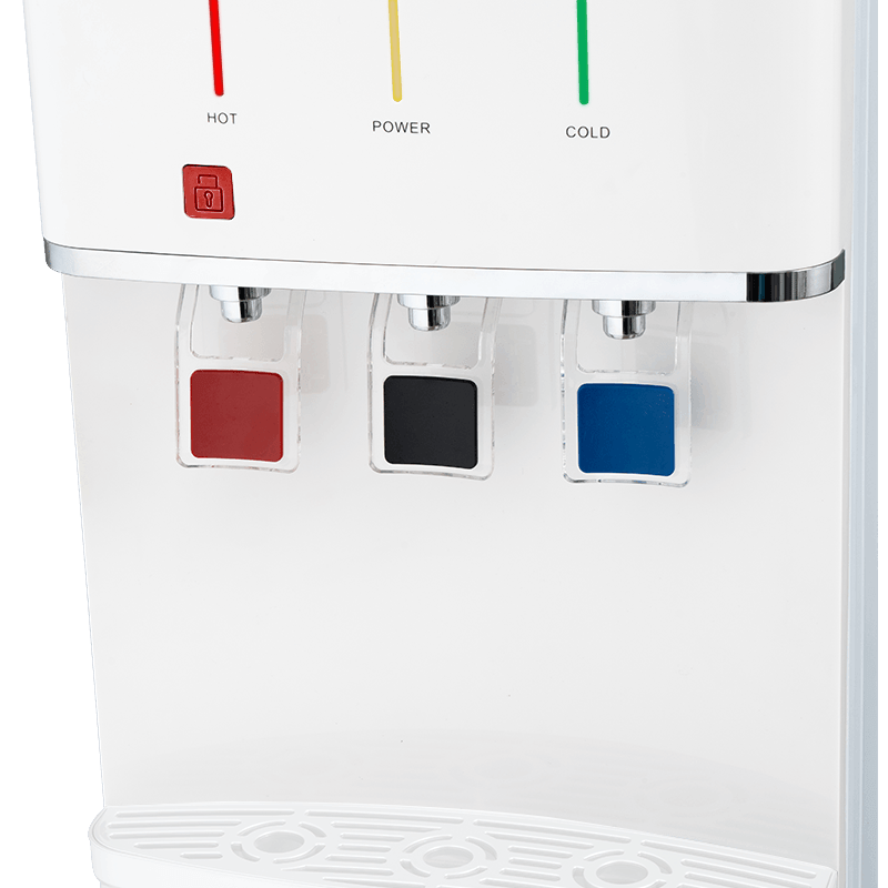 detail of YR-2509/YLR-2509/YLR-2509Y موزع مياه عمودي أبيض بثلاثة منافذ